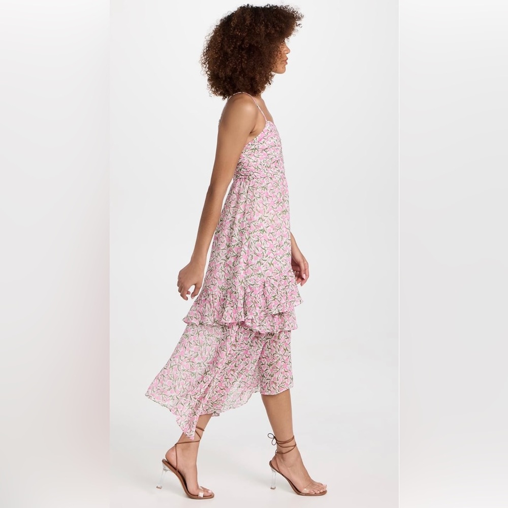 SOLD MINKPINK Floral MIDI Dress, size L - Picture 5 of 5